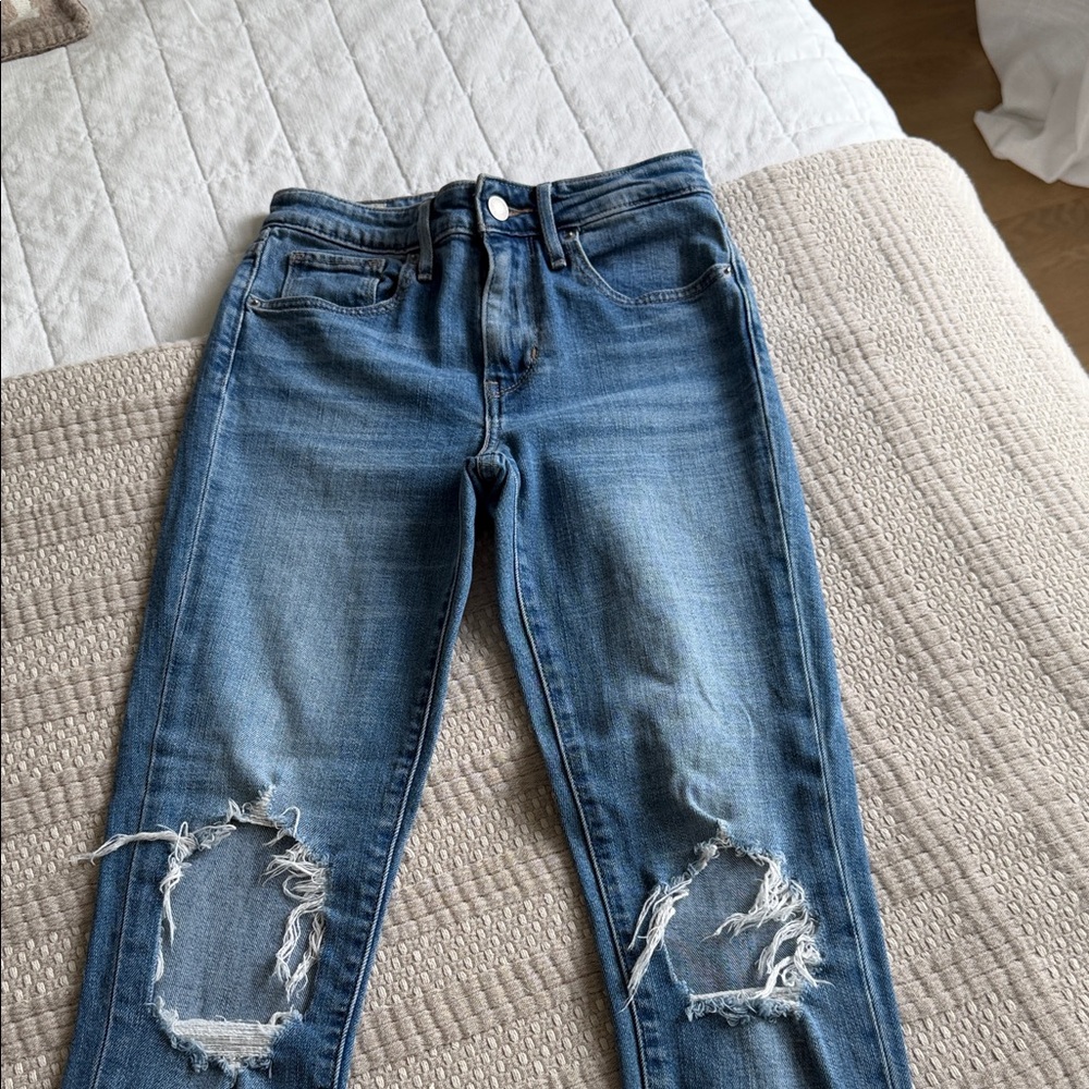 721 High Rise Skinny Jeans - Light Blue Size 24